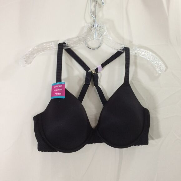 NEW Vanity Fair Bra Underwire Convertible Straps Padded Black Style 78165 36D - Picture 5 of 6